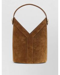 Saint Laurent - Y Long Suede Shoulder Bag Top Handle - Lyst