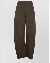 Herno - Tailored Wide Leg Trousers Back Side Pockets - Lyst