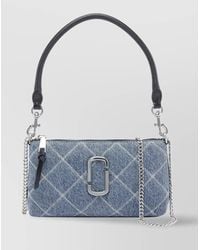 Marc Jacobs - Quilted Denim Shoulder Bag With Removable Straps - Lyst