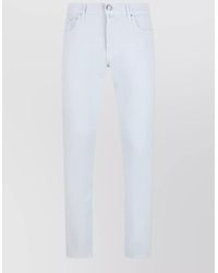 Jacob Cohen - Straight Leg Trousers Belt Loops Five Pockets - Lyst