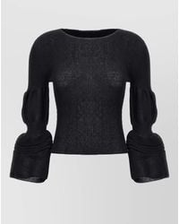 Issey Miyake - Long-Sleeve Knit Top - Lyst