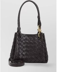 Bottega Veneta - Small Parachute Lamb Leather Shoulder Bag - Lyst