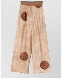 Uma Wang - Polka Dot Relaxed Fit Wide Leg Trousers - Lyst