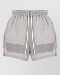 Rick Owens - Sheer Panel Boxer Style Shorts - Lyst
