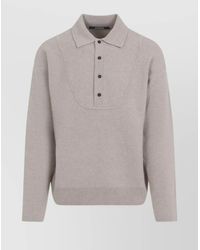 Jacquemus - Collared Knitwear With Ribbed Cuffs And Hem - Lyst