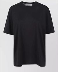 Frankie Shop - Short Sleeve Top Crew Neck Nylon Silk - Lyst