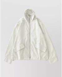 Studio Nicholson - Drawstring Collar Zip Jacket Long Sleeves - Lyst