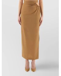 Max Mara - Silk Slim-Fit Asymmetric Maxi Skirt - Lyst