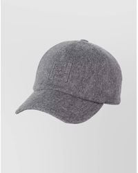 Fendi - Wool And Cashmere Baseball Cap - Lyst