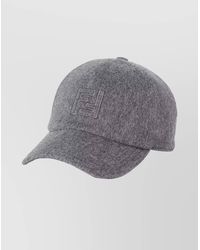 Fendi - Wool Cashmere Baseball Cap - Lyst