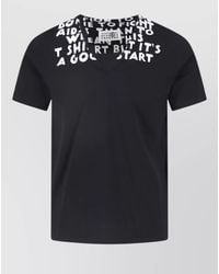MM6 by Maison Margiela - Short Sleeve Shirt Regular Fit V Neck - Lyst