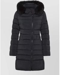 Peuterey - Long Hooded Jacket Fur Trim Pockets - Lyst