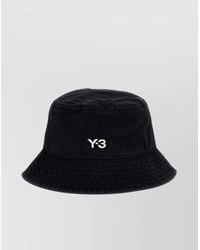 Y-3 - Cotton Logo Bucket Hat - Lyst