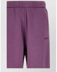 The Attico - Cotton Logo Embroidery Track Pants - Lyst