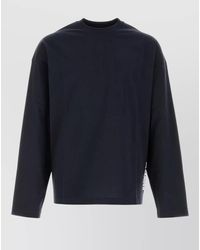 Jil Sander - Cotton Long Sleeve Crew Neck T-Shirt - Lyst