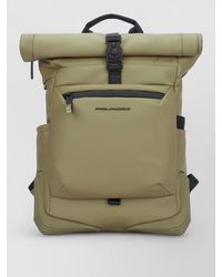 Piquadro - Roll Top Backpack Front And Side Pockets - Lyst
