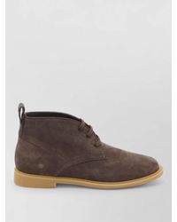 Bottega Veneta - Astaire Lace Up Suede Ankle Boots - Lyst