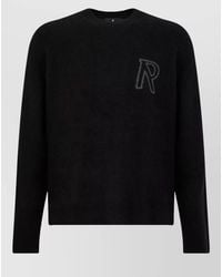 Represent - Alpaca Wool Logo-Intarsia Crew-Neck Sweater - Lyst