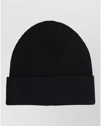 Balmain - Wool Logo-Patch Beanie - Lyst