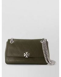 Tory Burch - Charlie Small Leather Clutch Bag - Lyst