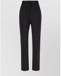 Dolce & Gabbana - Pinstriped High-Rise Tailored Trousers - Lyst