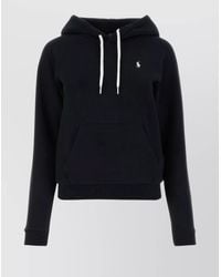 Polo Ralph Lauren - Cotton Blend Sweatshirt With Ribbed Cuffs And Hem - Lyst