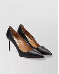 Aquazzura - Leather Pointed Toe Stiletto Heel Pumps - Lyst