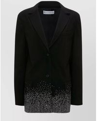 JW Anderson - Crystal-Embellished Wool Blend Blazer - Lyst