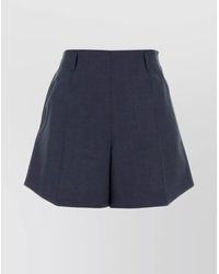 Givenchy - Wool Shorts With Front Pleats And Pockets - Lyst