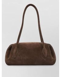 Yuzefi - Suede Leather Shoulder Bag - Lyst