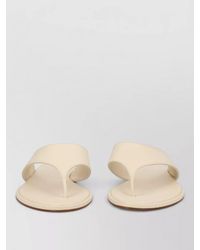 Aeyde - Leather Flat Thong Sandal Open Toe - Lyst