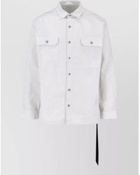 Rick Owens - Cotton Long-Sleeve Shirt Jacket - Lyst