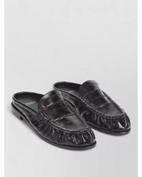 Saint Laurent - Le Loafer 15 Backless Leather Mules - Lyst