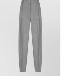 Fabiana Filippi - Wide Leg Pleated Trousers Light Point Detail - Lyst