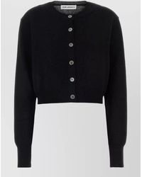 Our Legacy - Linen Blend Cropped Cardigan Crew Neck - Lyst