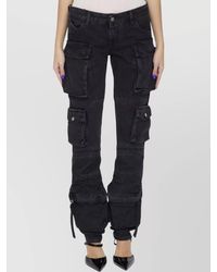 The Attico - Cargo Pocket Drawstring Hem Skinny Trousers - Lyst