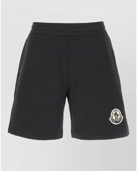 Moncler - Cotton Bermuda Shorts Single Back Pocket - Lyst