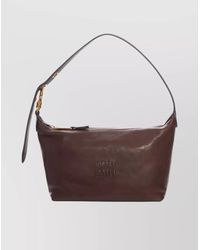 Miu Miu - Aviator Nappa Leather Shoulder Bag - Lyst