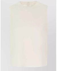 ARMARIUM - Wool Top Round Neck Sleeveless Cut - Lyst