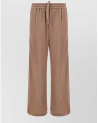 Brunello Cucinelli - Lounge Trousers Wide Leg Side Pockets - Lyst
