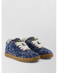 Ganni - Tapestry Cotton Sneakers Low Top Design - Lyst