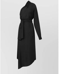 Moschino - Asymmetric One-Sleeve Midi Dress - Lyst