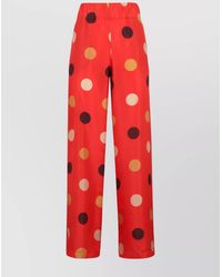 Aspesi - Printed Silk Pants - Lyst