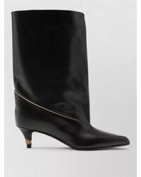 Versace - Leather High-Heel Boots - Lyst