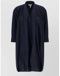 Loewe - Draped V-Neck Mini Dress - Lyst
