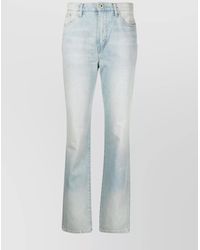 KENZO - Denim High-Rise Straight-Leg Jeans - Lyst
