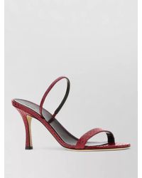 The Row - Leather Ella Sandals Open Toe Straps - Lyst