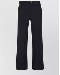 Brioni - Cotton Mid-Rise Straight-Leg Trousers - Lyst