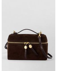 Tory Burch - Romy Slim Suede Leather Top Handle Mini Bag - Lyst