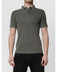 Dolce & Gabbana - Cotton Relaxed-Fit Short-Sleeve Polo Shirt - Lyst